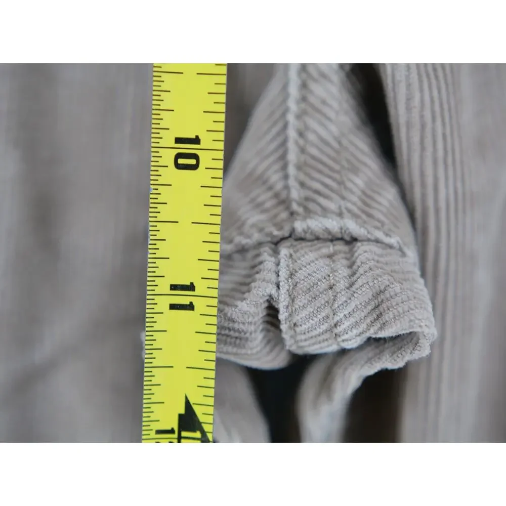 J. Crew 484 Slim Fit Corduroy Pants Mens 33 X 30 Khaki Tan 100% Cotton
